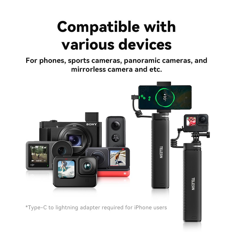 Telesin Tripod With Power Bank